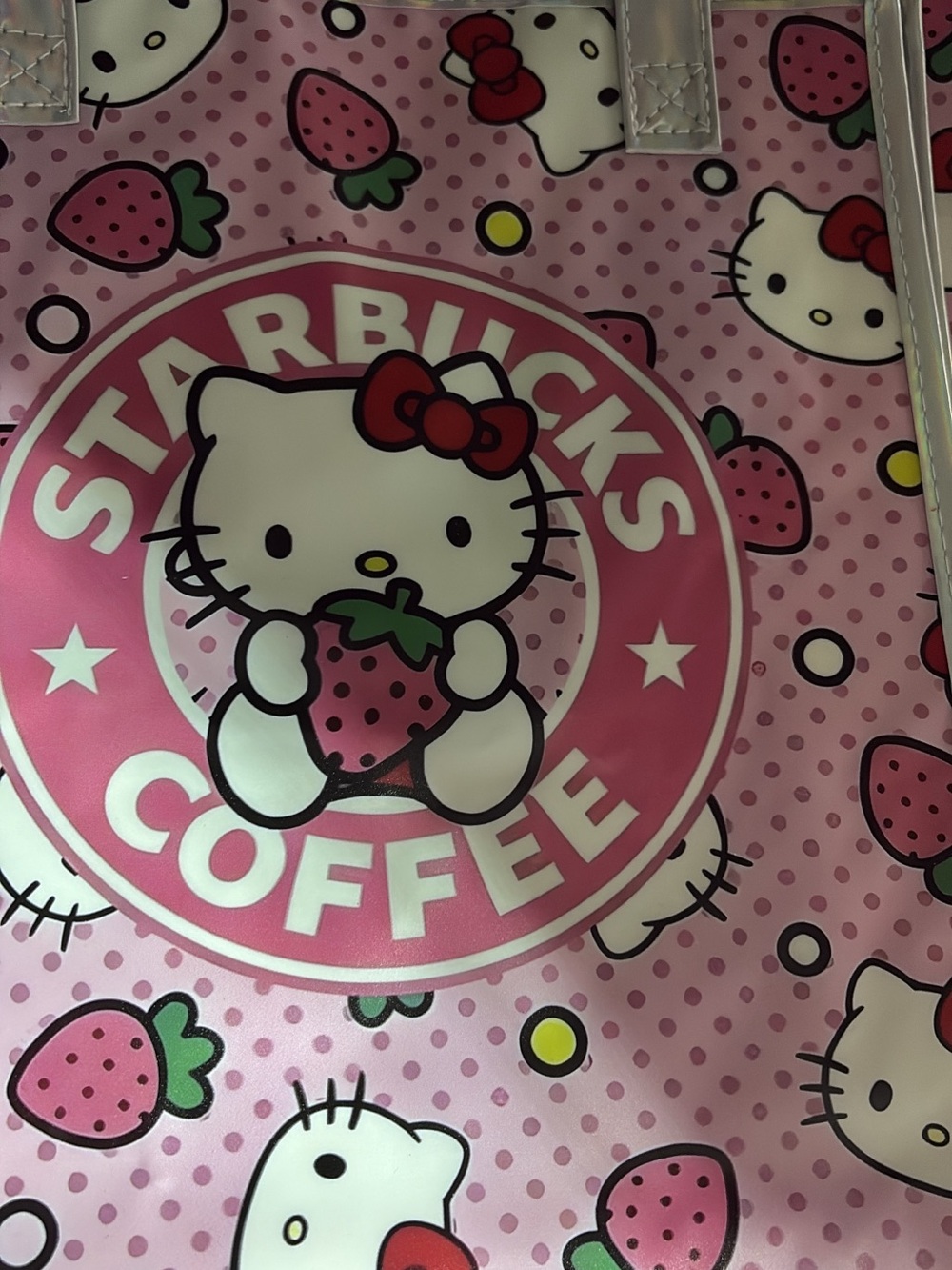 Starbucks Pink Hello Kitty Strawberry Tote
